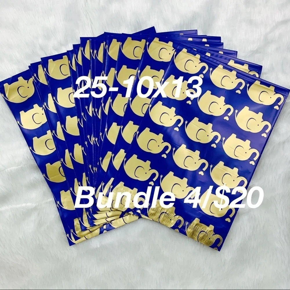 4/$20 Polymailers (25) 10x13 Self Sealing elephant